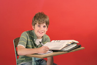 Student at Desk